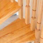 Loft with Traditional All Wood Staircase