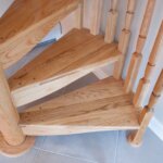 Loft with Traditional All Wood Staircase