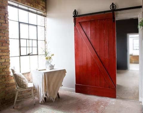 industrial loft furniture factory door