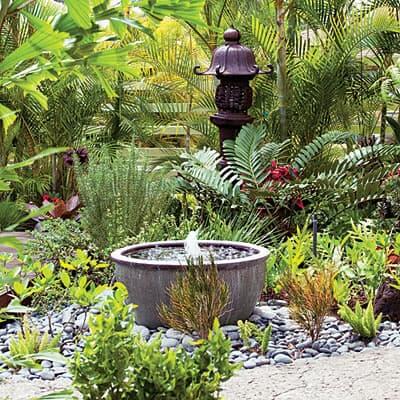garden fountain