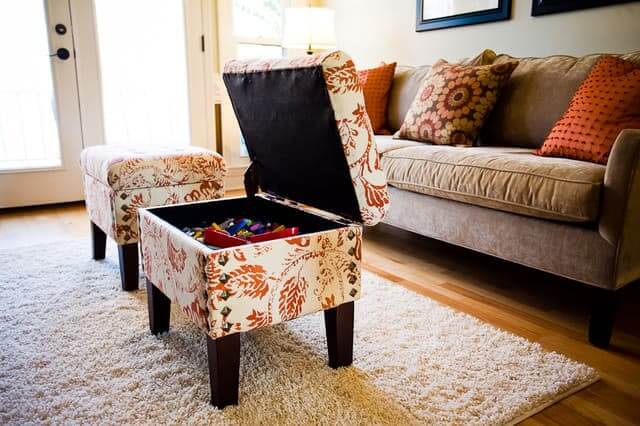 Optimized-storage ottoman