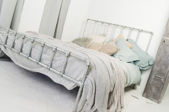 industrial loft furniture steel pipe bedframe