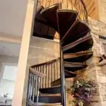 Farmhouse Style Spiral Staircase