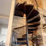 forged iron spiral staircase