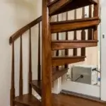 solid wood spiral staircase